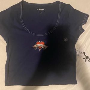 Pacsun playboy crop top